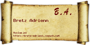 Bretz Adrienn névjegykártya